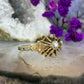 18 karaat gouden diamant en parel ring