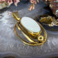 14 karaat gouden opaal hanger