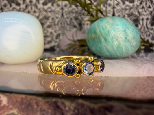 14 karaat gouden spinel ring