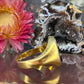 14 karaat gouden onyx zegelring