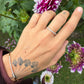 14 karaat gouden ring met diamanten
