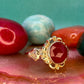 14 karaat gouden carneool ring