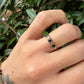 14 karaat gouden ring met saffier en diamant