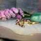 9 karaat panter ring met robijn en diamant