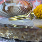 14 karaat gouden groene topaas ring