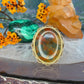 14 karaat gouden mosagaat ring