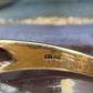 14 karaat gouden ring met diamantjes