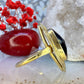 14 karaat gouden ring met granaat