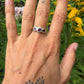 9 karaat robijn en diamant ring