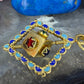 14 karaat gouden spinning cube hanger