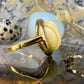 18 karaat gouden ring met been