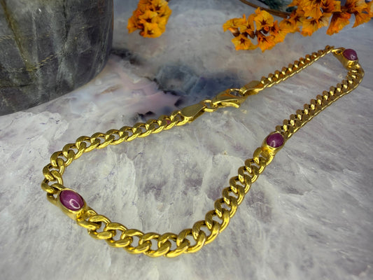 8 karaat robijn armband