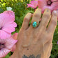14 karaat gouden turkoois ring