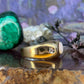 18 karaat gouden opaal en diamant ring