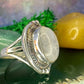 Zilveren ring met maansteen