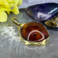 18 karaat gouden amber hanger