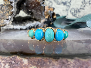 9 karaat turkoois ring