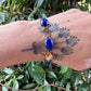 14 karaat gouden lapis armband