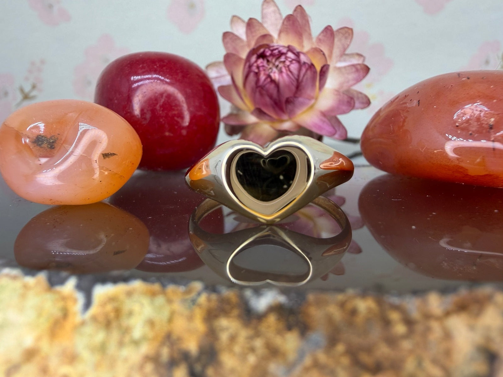 14 karaat gouden hart ring