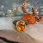 18 karaat gouden ring met gele saffier