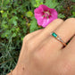 14 karaat gouden smaragd ring