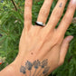 8 karaat onyx en diamant ring
