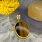 14 karaat gouden tijgeroog hanger