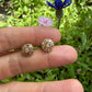14 karaat gouden diamant oorknoppen
