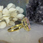 14 karaat gouden saffier ring