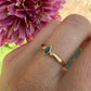 18 karaat gouden saffier en diamant ring