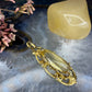 14 karaat gouden spinel hanger
