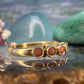 14 karaat gouden ring met bloedkoraal