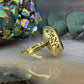 14 karaat gouden korund ring