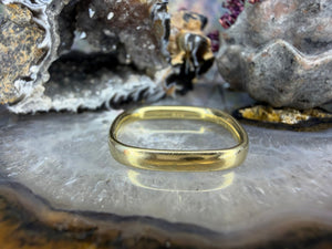 14 karaat gouden square ring