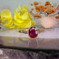 14 karaat gouden robijn ring