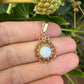 14 karaat gouden opaal hanger