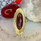 14 karaat gouden ring met granaat