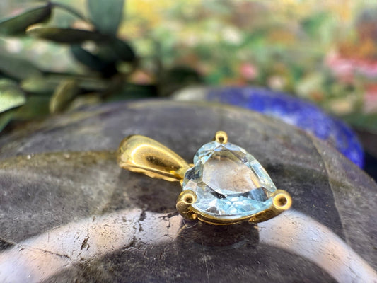 18 karaat gouden spinel hanger