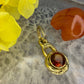 14 karaat gouden spinel hanger