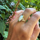 14 karaat gouden opaal ring