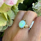 14 karaat gouden opaal ring