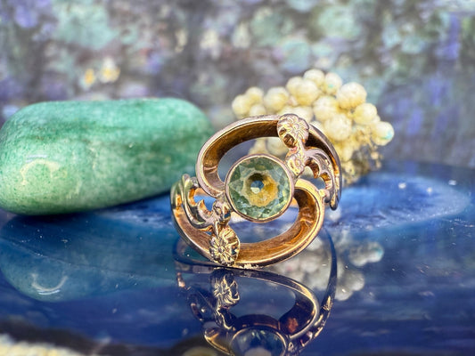 14 karaat gouden ring met spinel