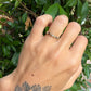 14 karaat geel- en witgouden ring met diamant