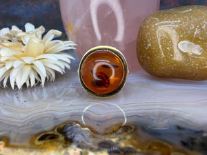 8 karaat barnsteen ring