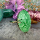 10 karaat ring met jade steen