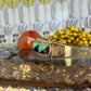 14 karaat gouden ingelegde ring