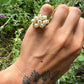 14 karaat gouden parel ring