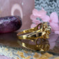 14 karaat gouden granaat ring