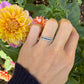 14 karaat gouden diamant en saffier ring