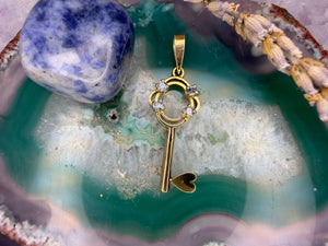 10 karaat hanger van sleutel